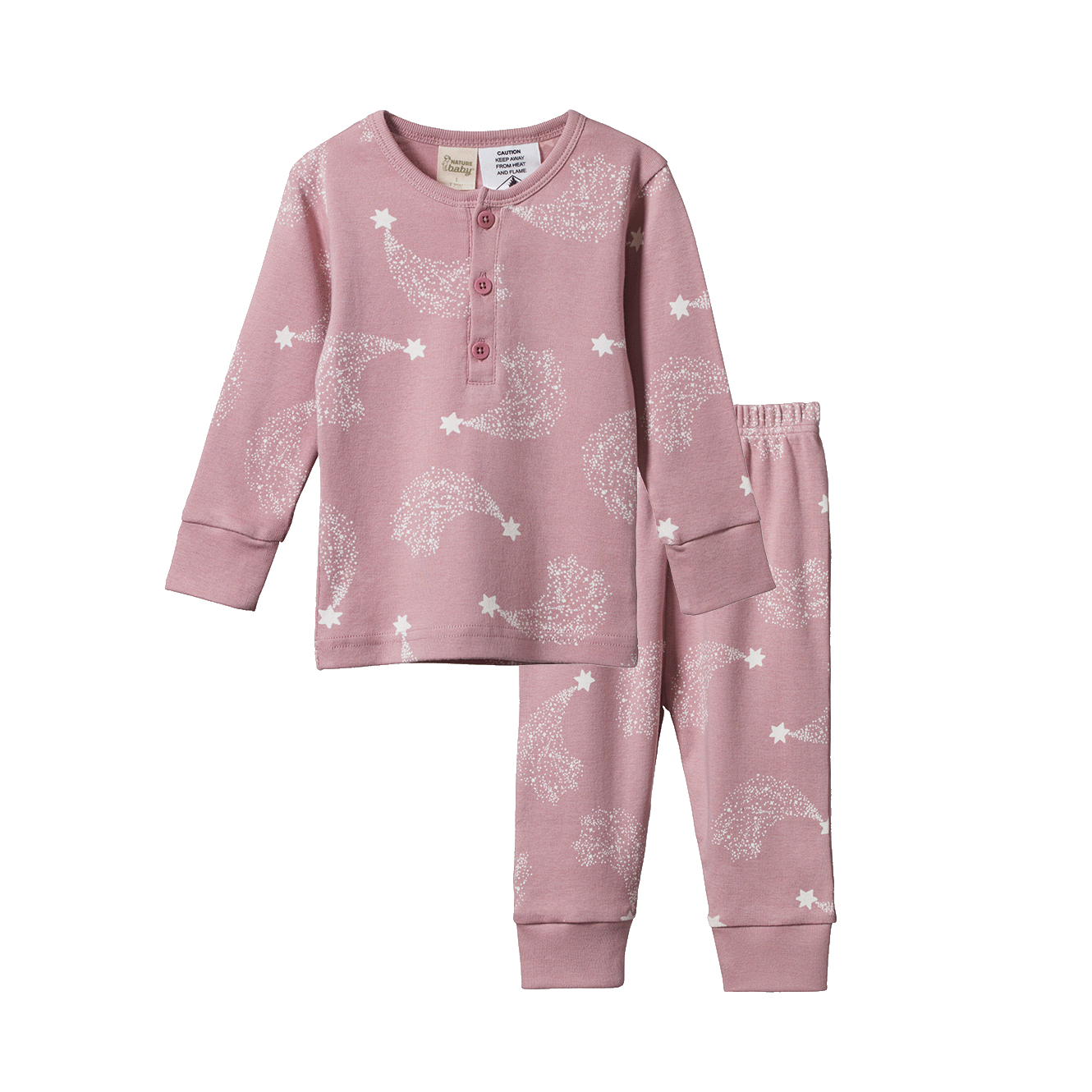 2Pc Long Sleeve Pyjamas - Stardust Print