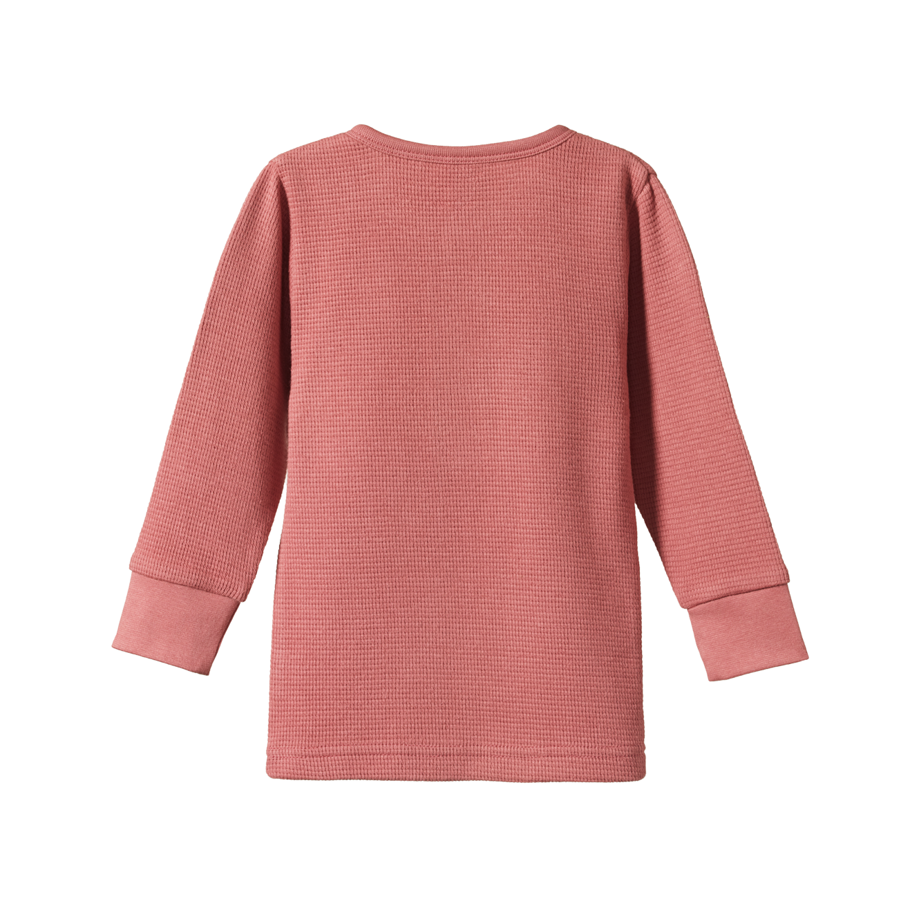 Nature Baby Long Sleeve Waffle Pyjamas 2pc - Rose Clay