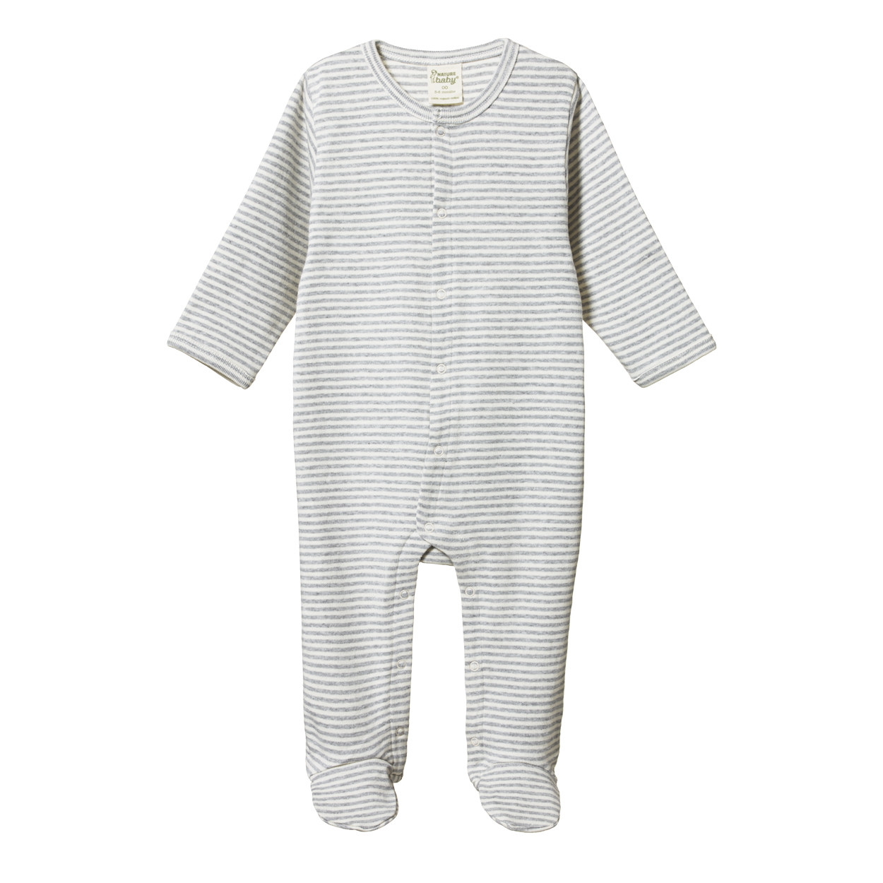 Nature Baby Stretch & Grow -  Grey Marl Stripe