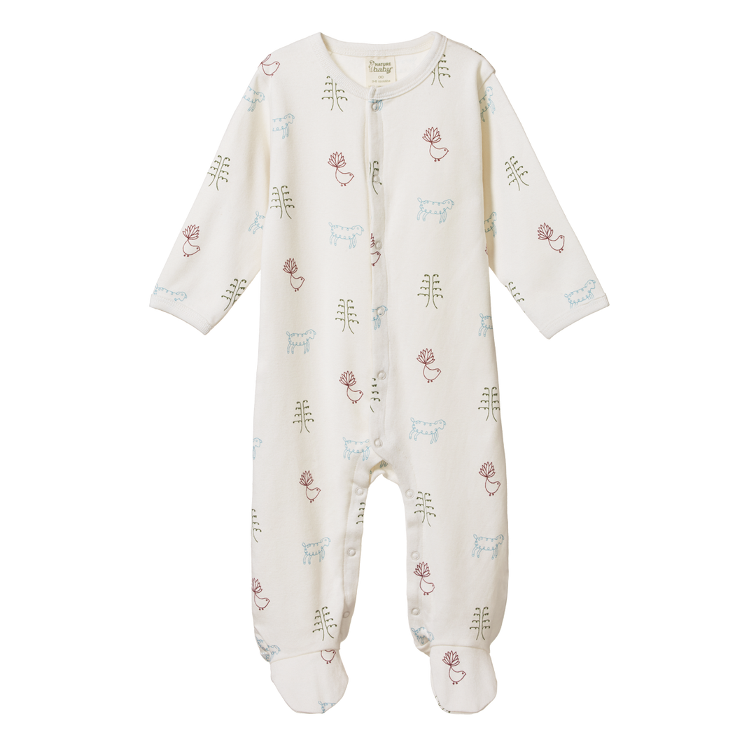 Nature Baby Stretch & Grow Suit - Nature Baby Print