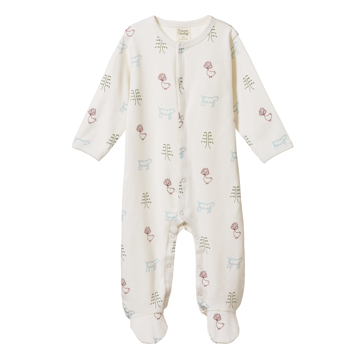 Nature Baby Stretch & Grow Suit - Nature Baby Print