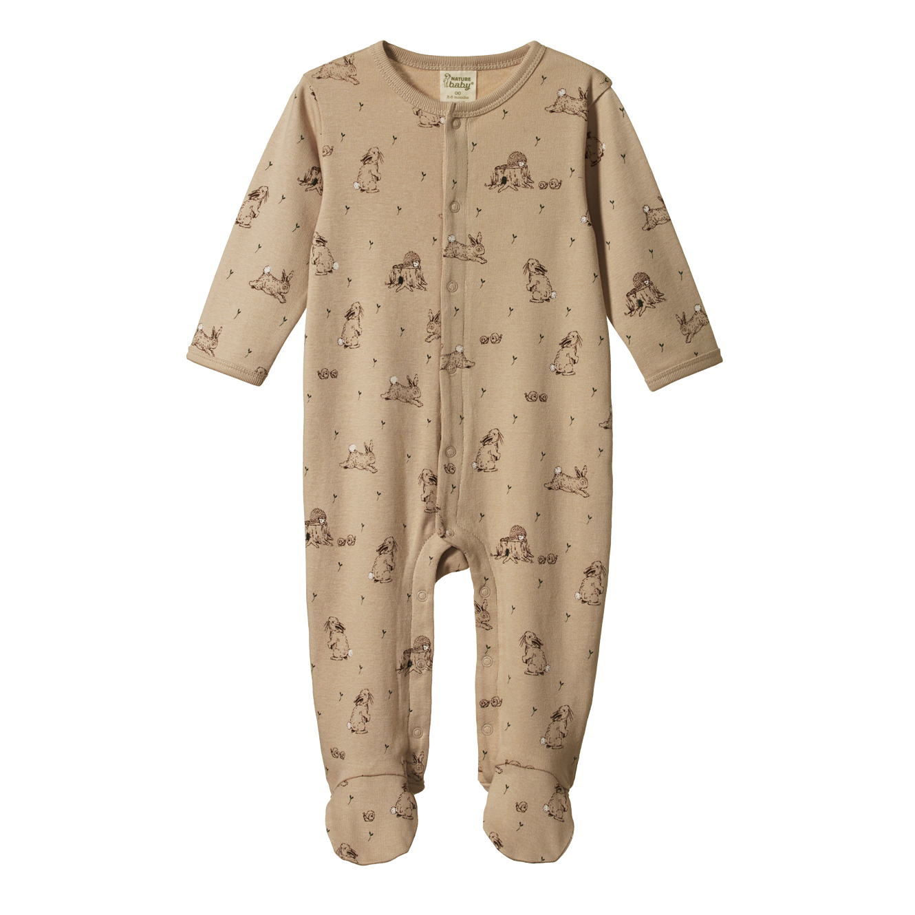 Nature Baby Stretch & Grow Suit - Forest Friends Print