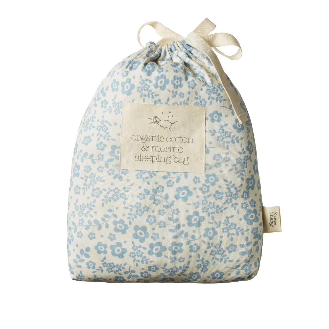 Nature Baby Organic Cotton Merino Sleeping Bag Large Daisy Belle B Daisy and Hen