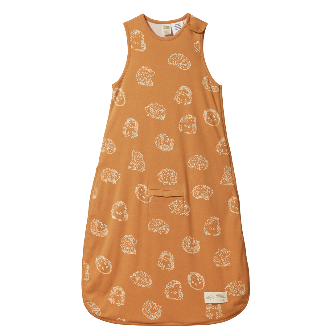 Nature Baby Organic Cotton Merino Sleeping Bag Happy Hedgehog Slee Daisy and Hen