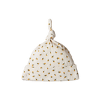Knotted Beanie Pointelle - Tulip Print