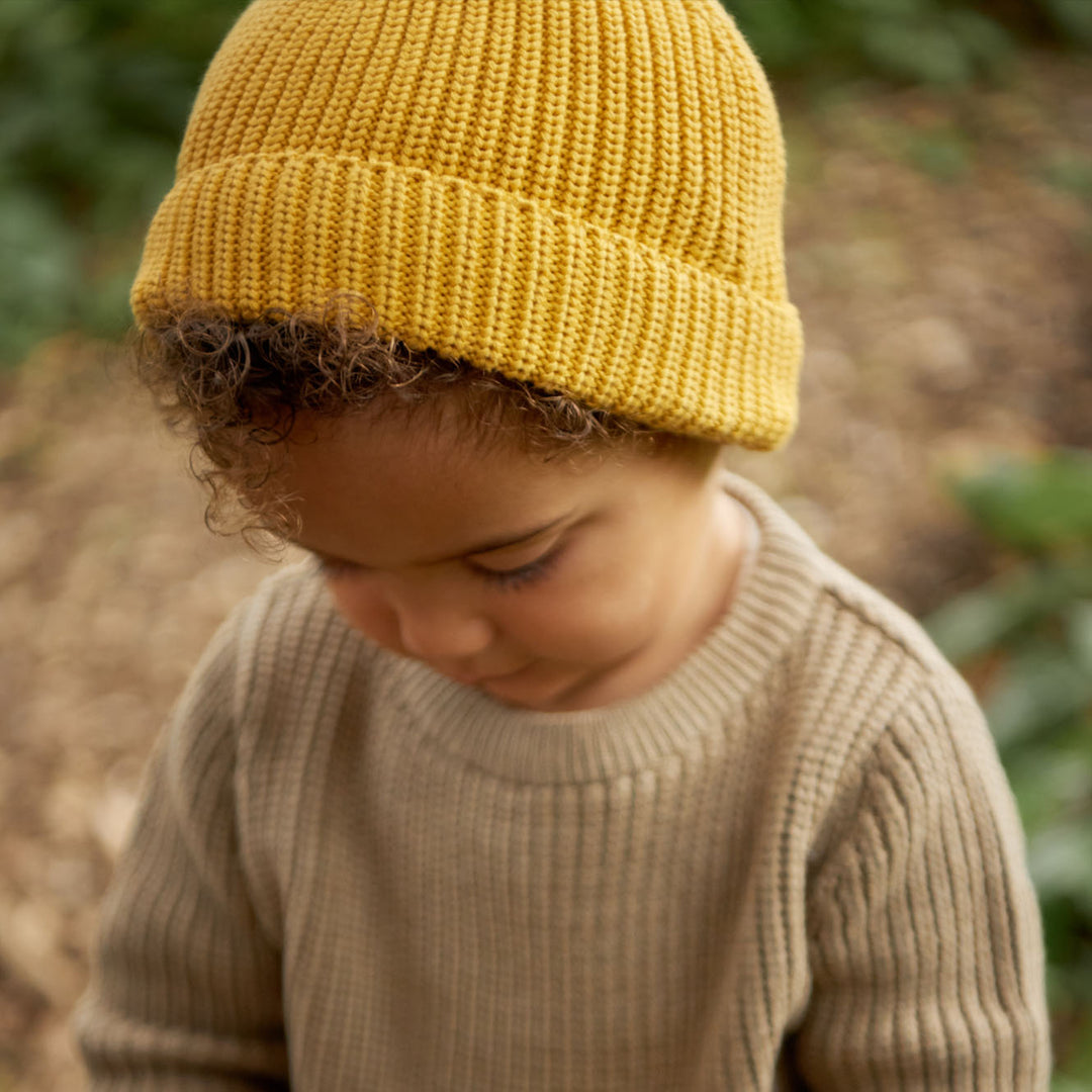 Nature Baby Forest Beanie - Butterscotch Chunky Knit