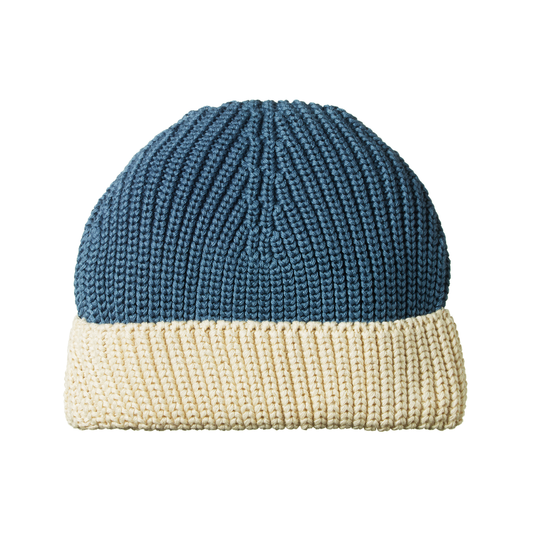 Nature Baby Forest Beanie - Oatmeal Marl/Sky Blue