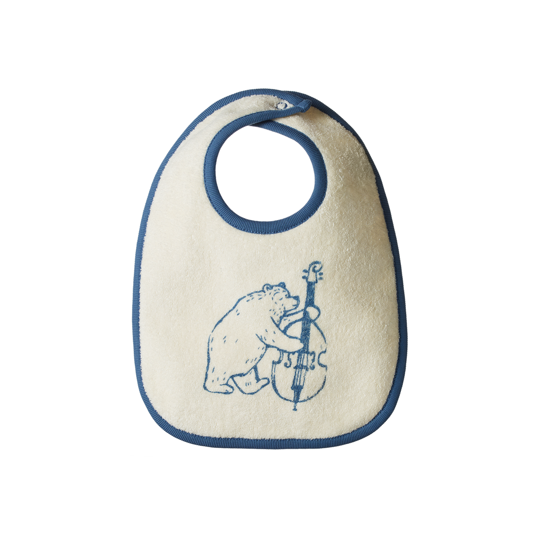 Nature Baby Reversible Bib - Bluegrass Bears Print