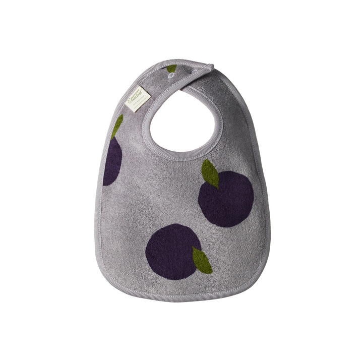 Nature Baby Reversible Bib - Grande Plum Print