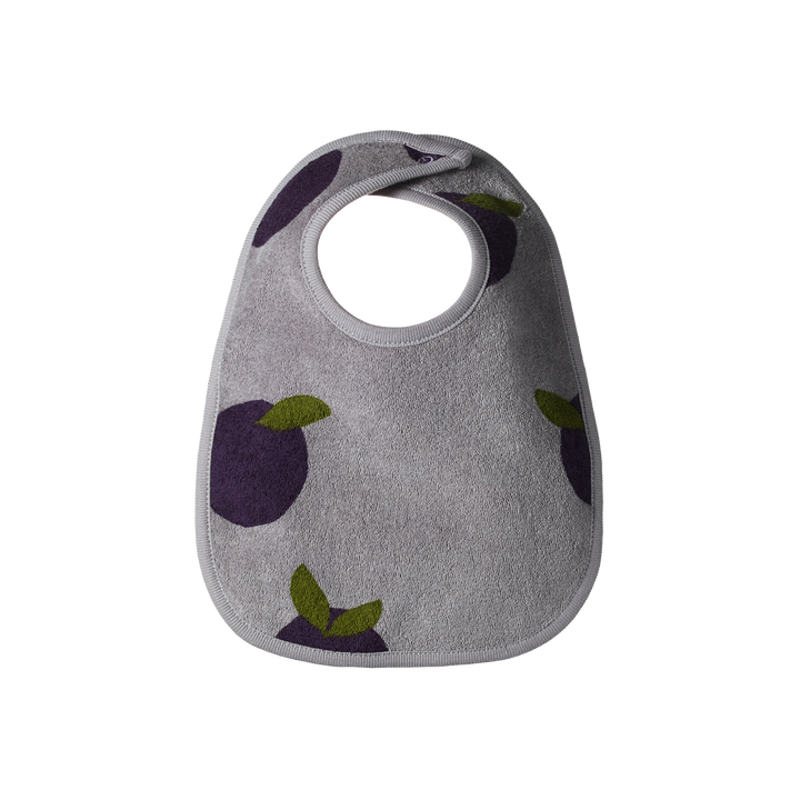 Nature Baby Reversible Bib - Grande Plum Print