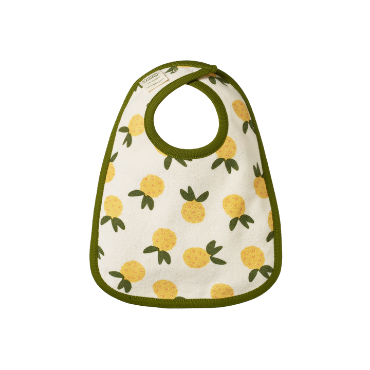 Nature Baby Reversible Bib - Pineapple Print