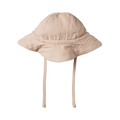 Crinkle Muslin Sunhat - Rose Dust Crinkle