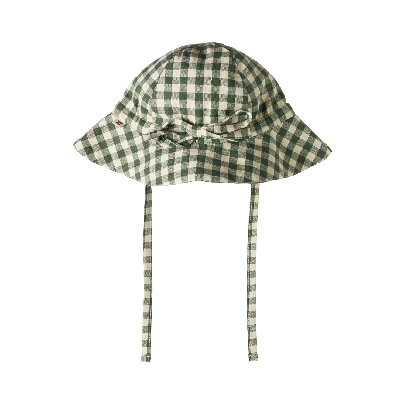 Nature Baby Gingham Sunhat - Thyme Check