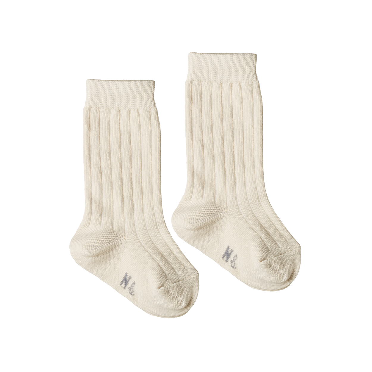 Nature Baby Organic Cotton Rib Socks - Natural