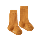 Nature Baby Organic Cotton Rib Socks - Straw