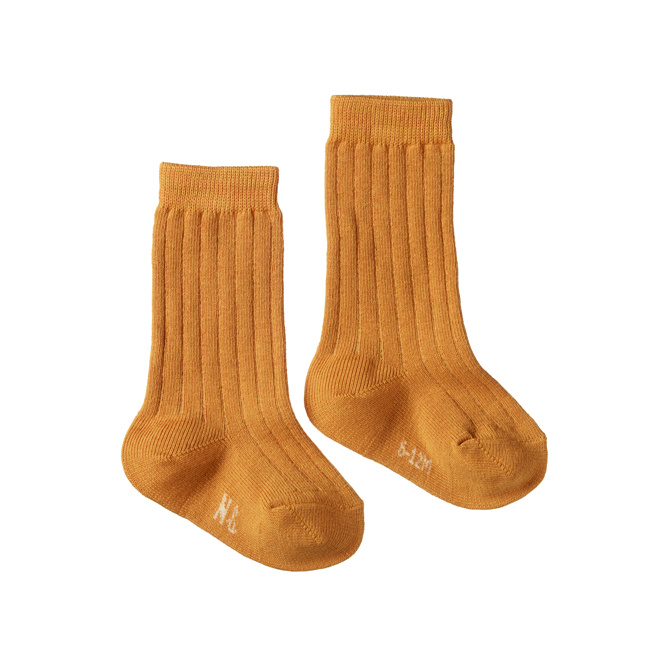 Nature Baby Organic Cotton Rib Socks - Straw