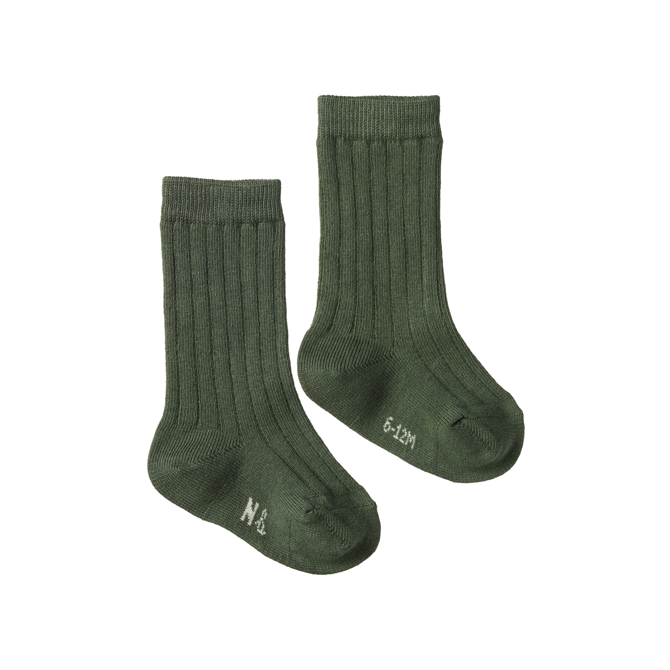 Nature Baby Organic Cotton Rib Socks - Thyme