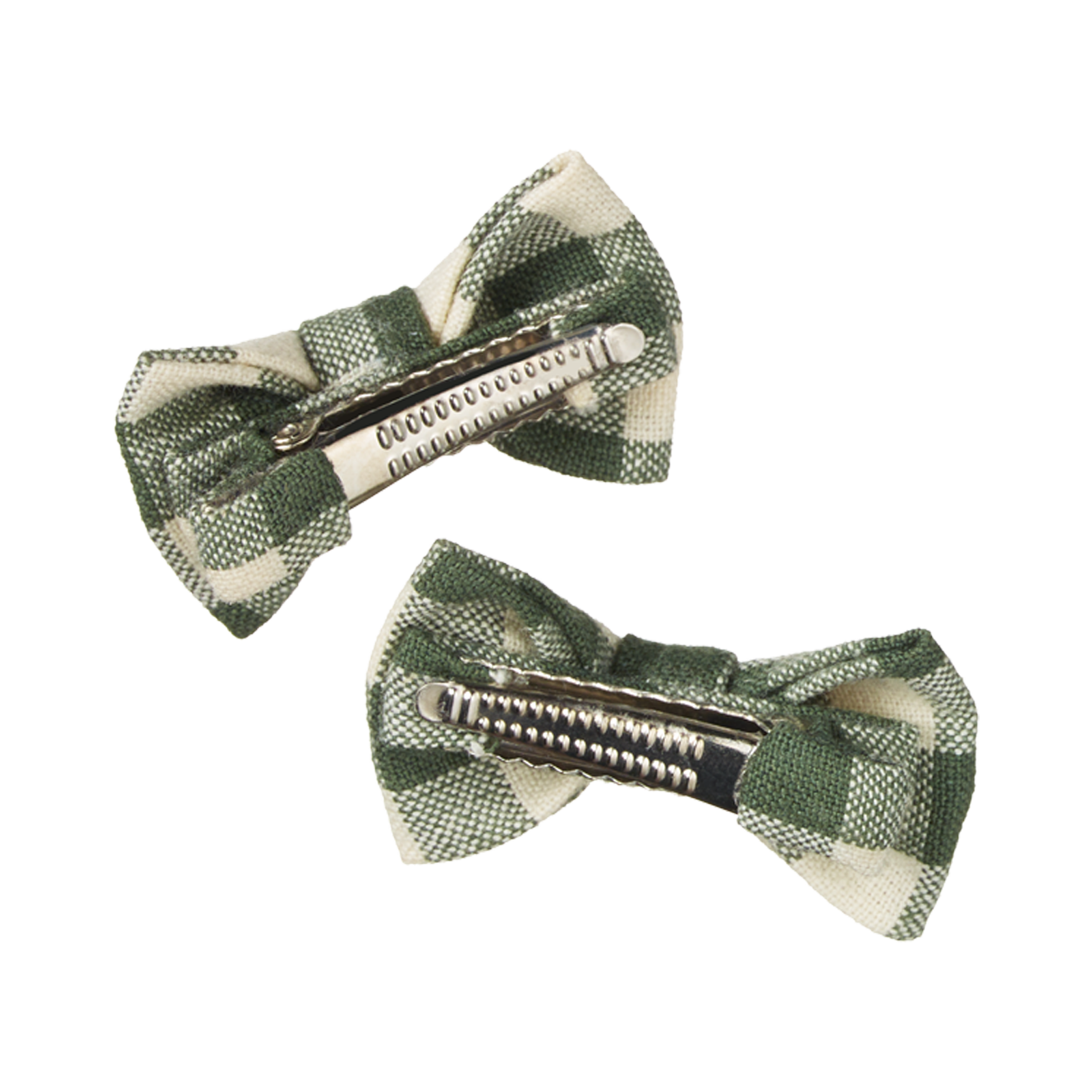 Nature Baby Bow Hair Clips 2 Pack - Thyme Check