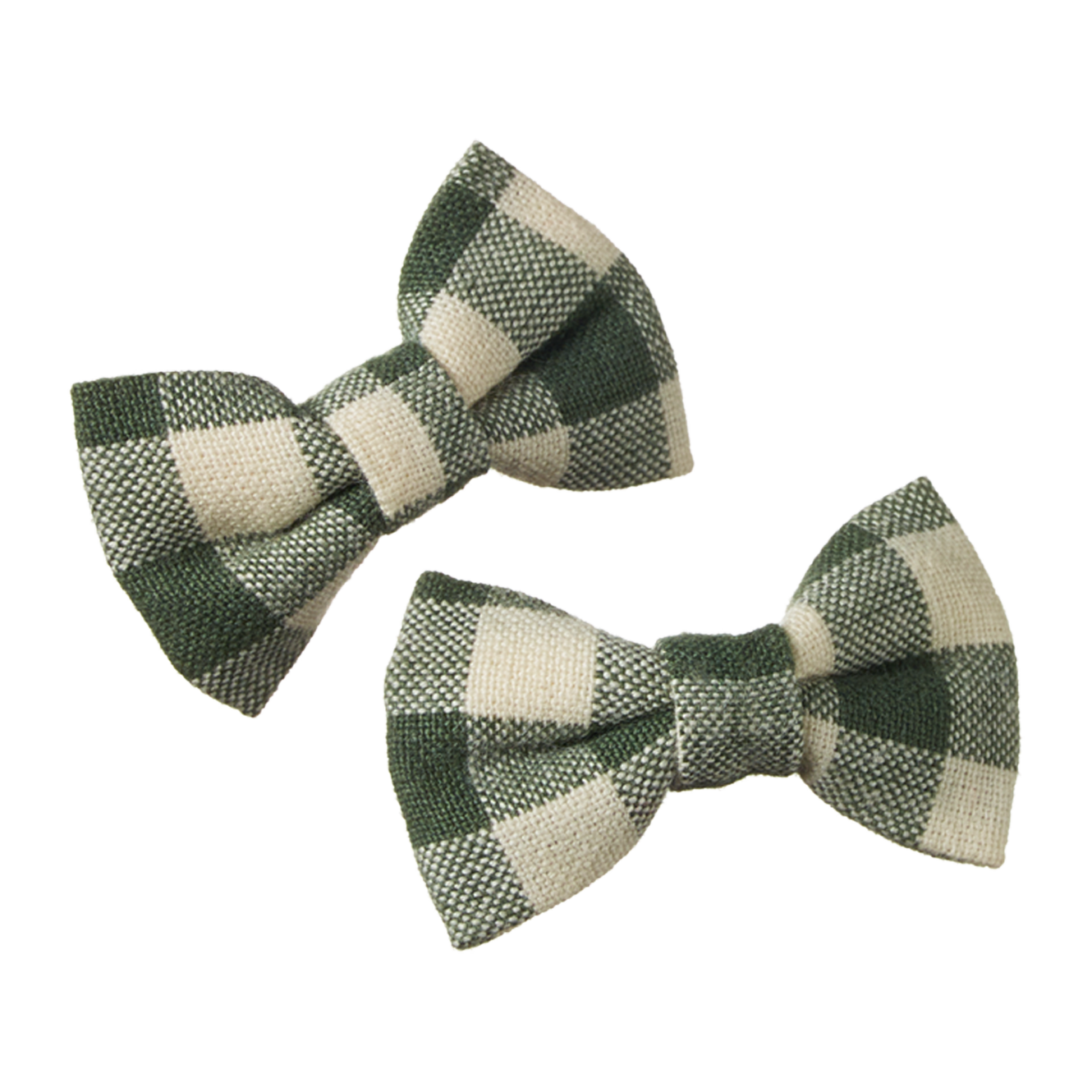 Nature Baby Bow Hair Clips 2 Pack - Thyme Check