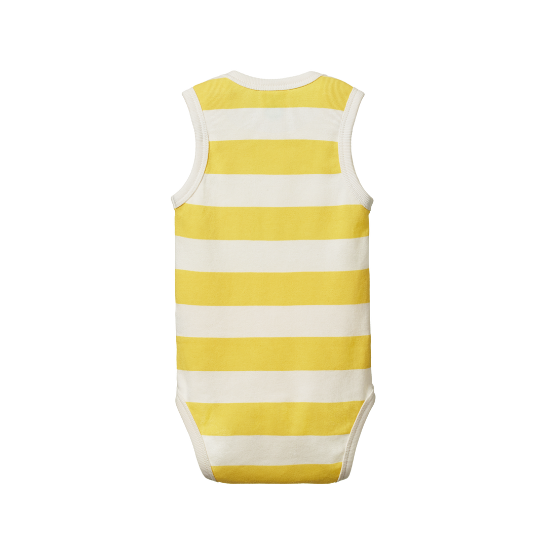 Nature Baby Singlet Bodysuit - Bold Sunny Stripe