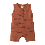 Nature Baby Camper Suit - Crocodile Print