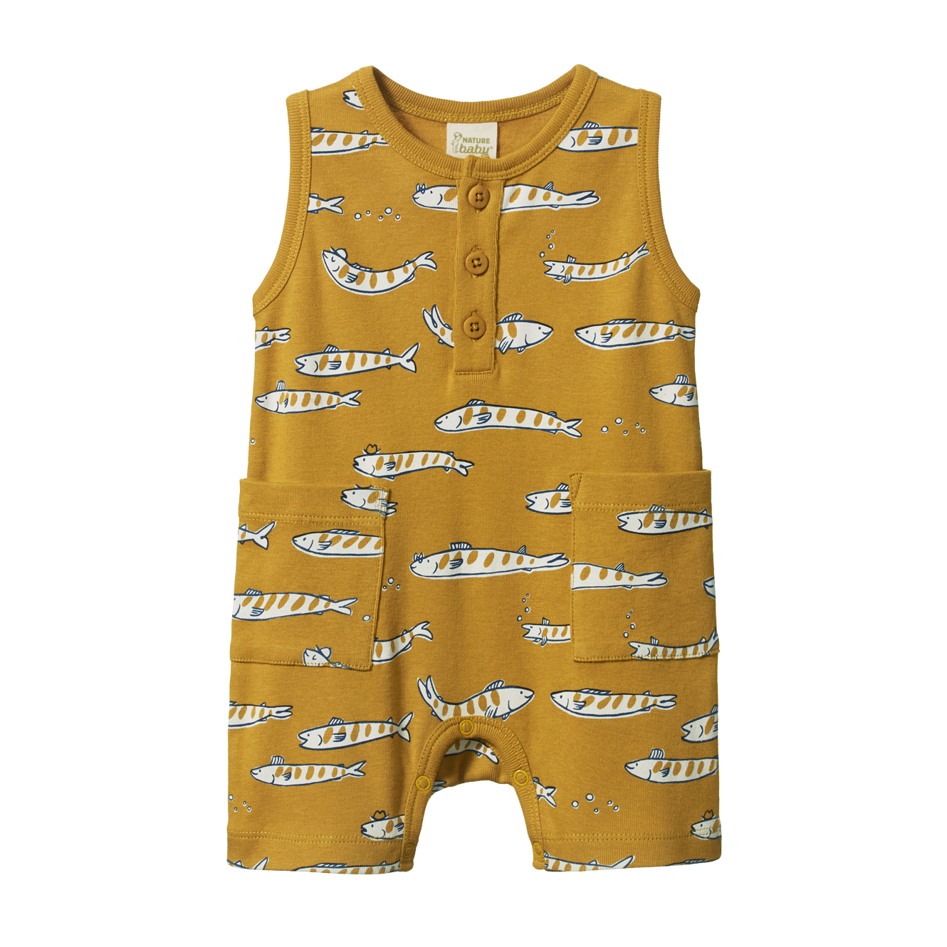Nature Baby Camper Suit - South Seas Palm Print
