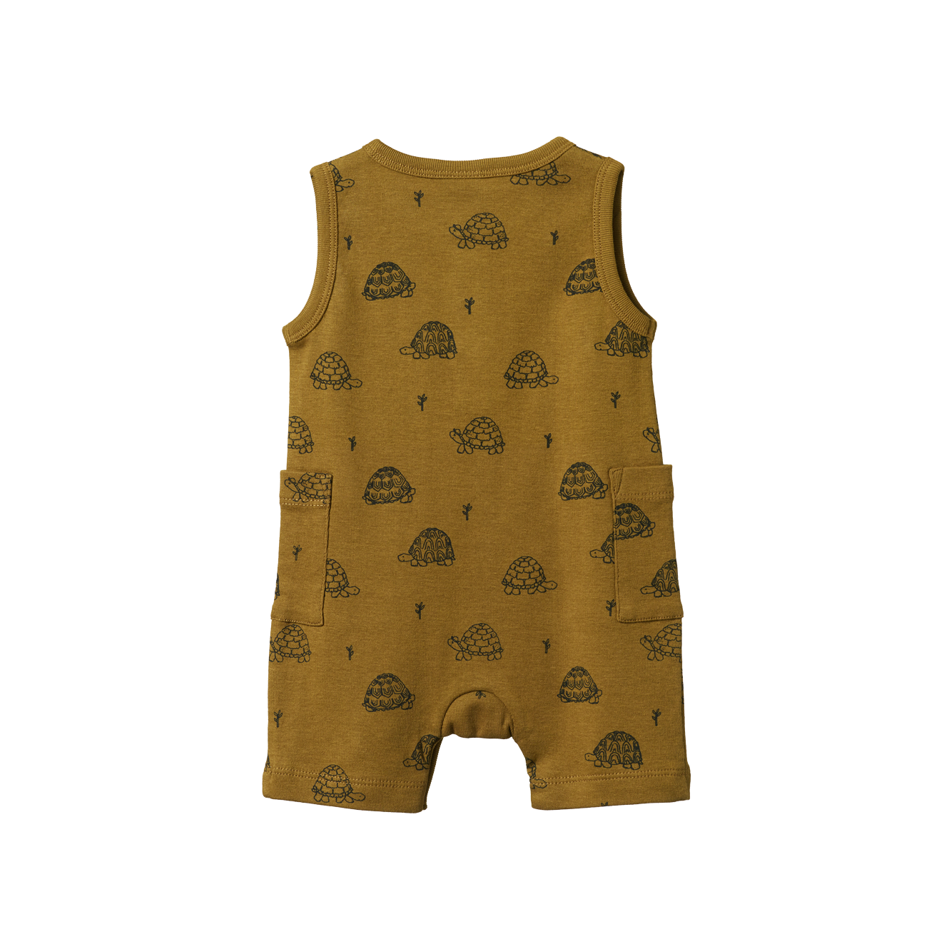 Nature Baby Camper Suit - Tortoise Cactus Print