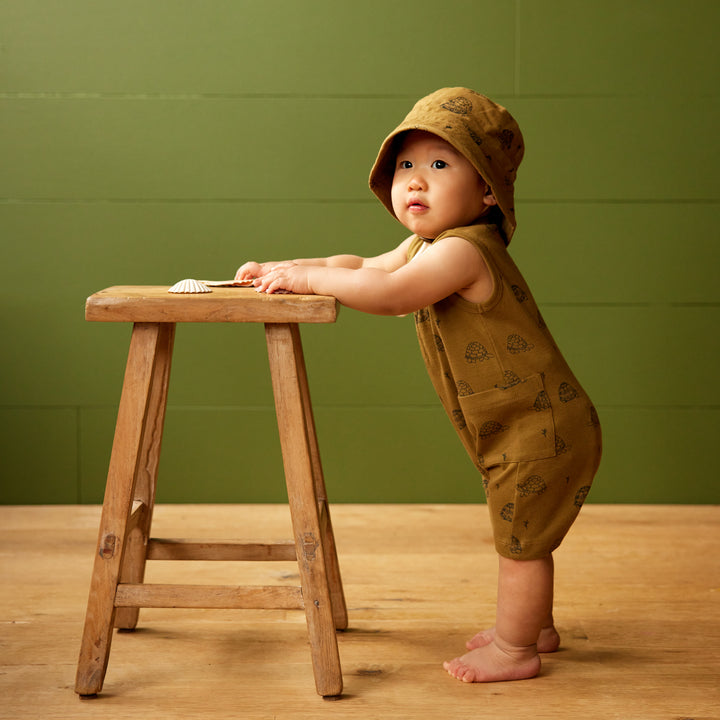 Nature Baby Camper Suit - Tortoise Cactus Print