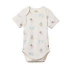 Nature Baby Short Sleeve Bodysuit - Nature Baby Print
