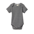 Short Sleeve Bodysuit - Navy Stripe