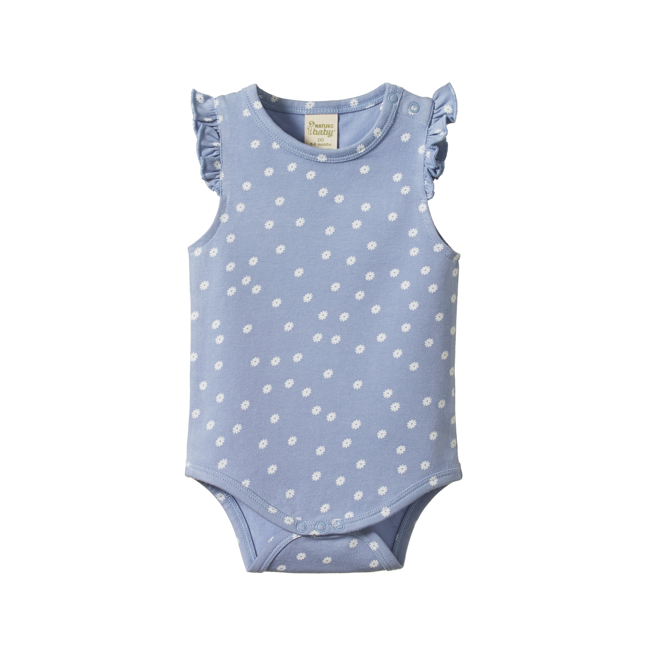 Nature Baby Fleur Bodysuit - Petite Chamomile Dusky Print