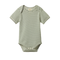 Short Sleeve Bodysuit - Nettle Stripe