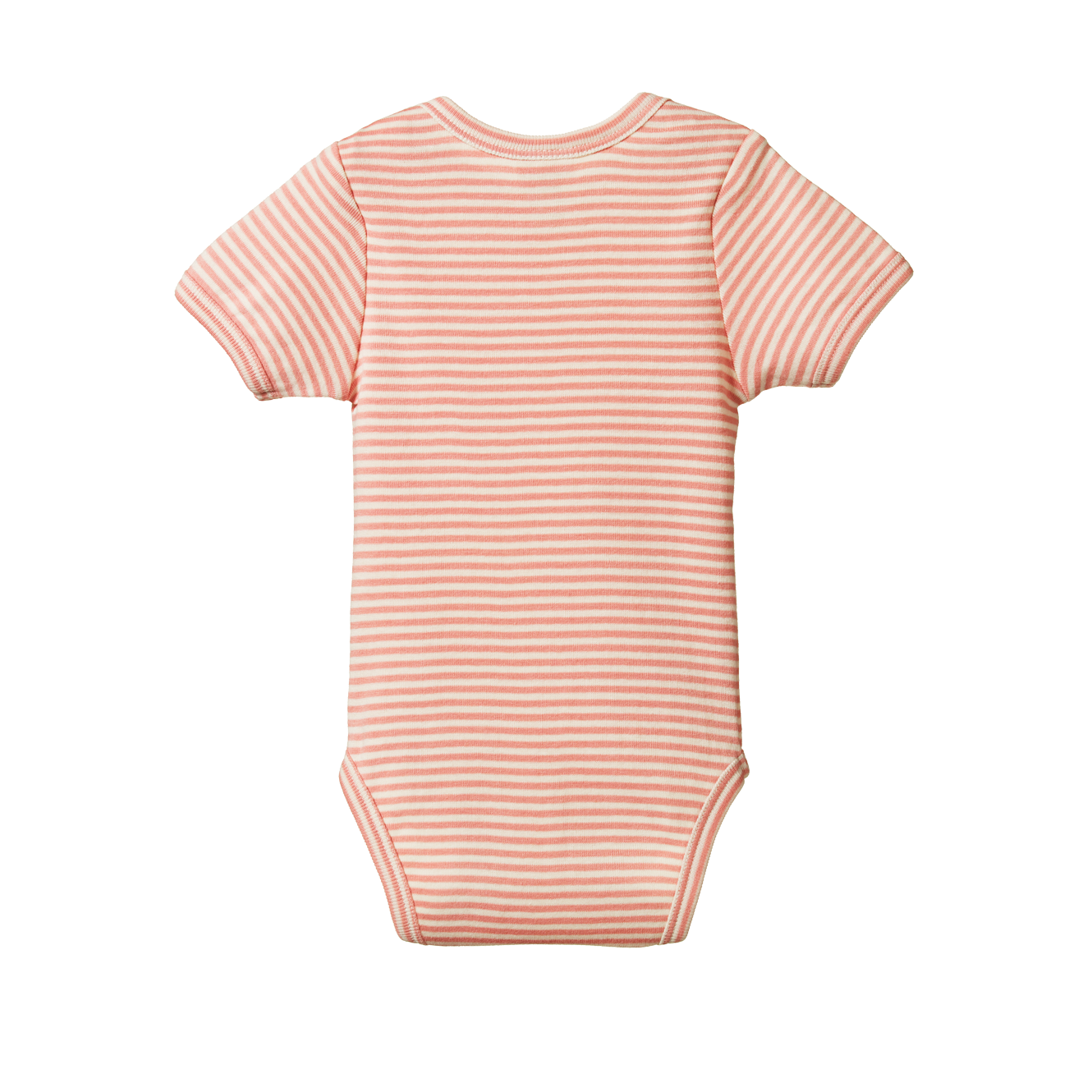Nature Baby Short Sleeve Bodysuit - Peony Stripe