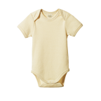 Nature Baby Short Sleeve Bodysuit - Sand Pinstripe
