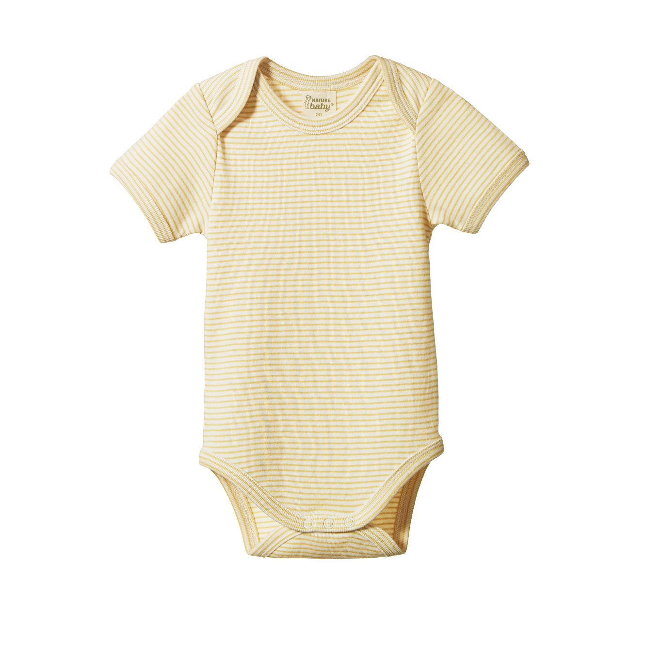 Nature Baby Short Sleeve Bodysuit - Sand Pinstripe