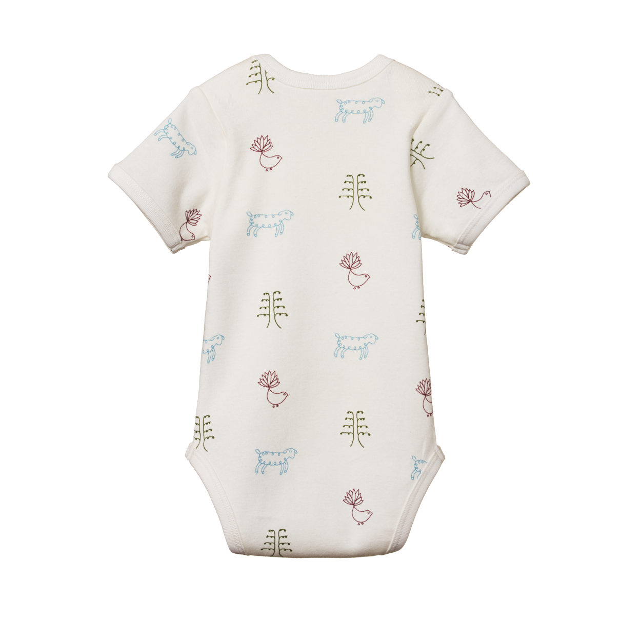 Nature Baby Short Sleeve Bodysuit - Nature Baby Print
