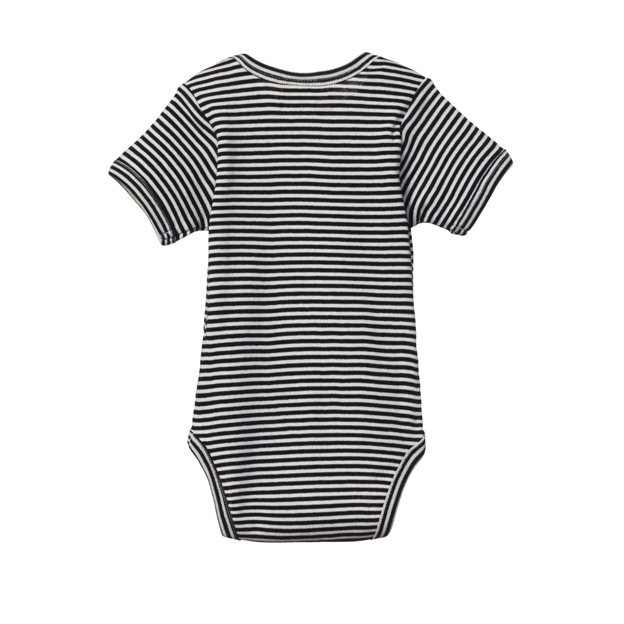 Nature Baby Short Sleeve Bodysuit - Navy Stripe