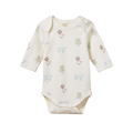Long Sleeve Bodysuit - Nature Baby Print