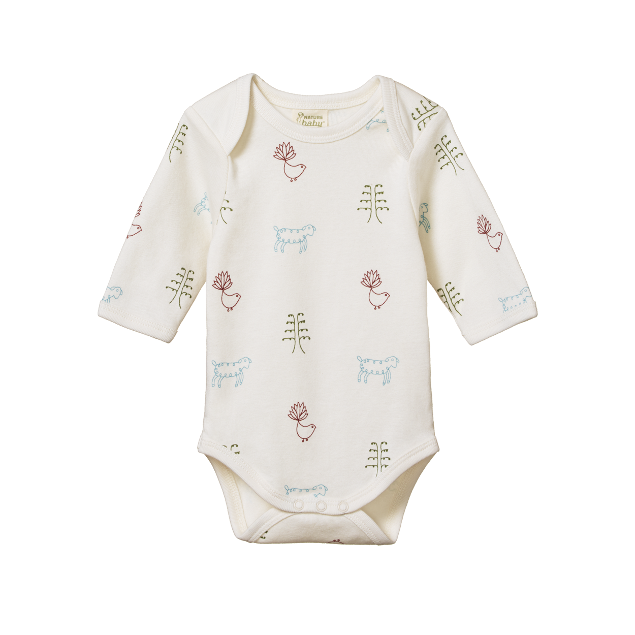 Nature Baby Long Sleeve Bodysuit - Nature Baby Print