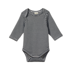 Long Sleeve Bodysuit - Navy Stripe