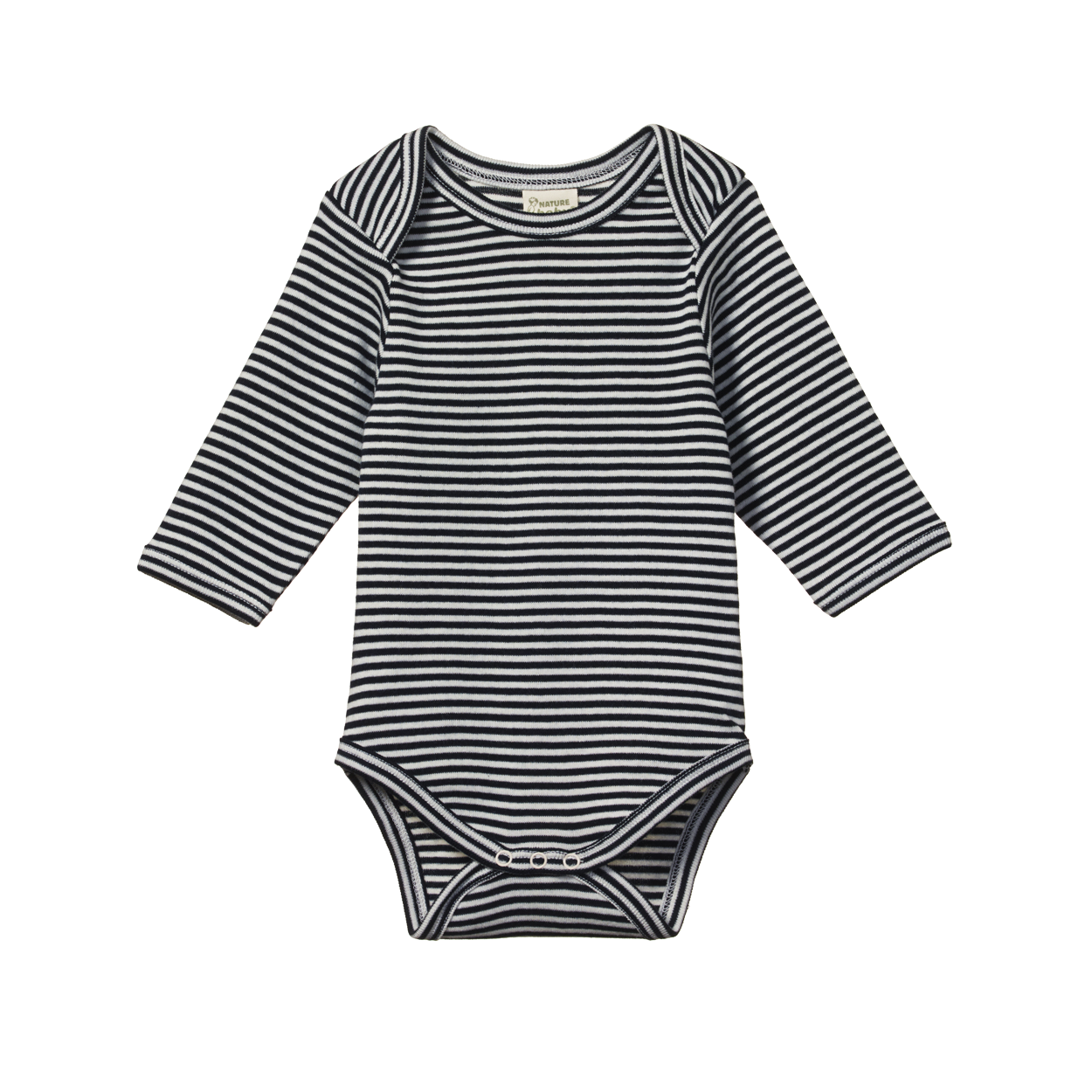 Nature Baby Long Sleeve Bodysuit - Navy Stripe