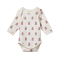 Long Sleeve Bodysuit - Tiki Print