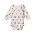 Long Sleeve Bodysuit - Tiki Print