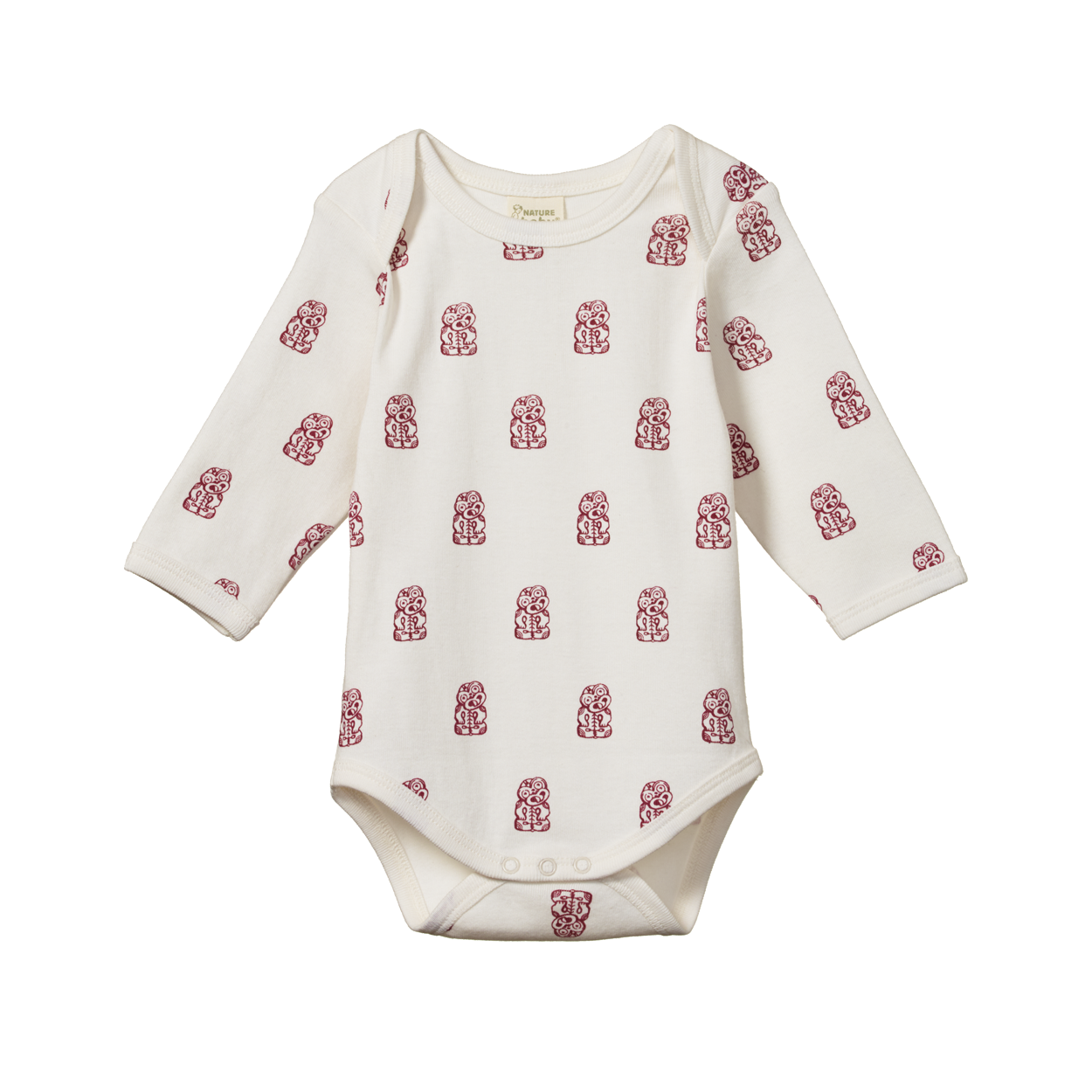 Nature Baby Long Sleeve Bodysuit - Tiki Print