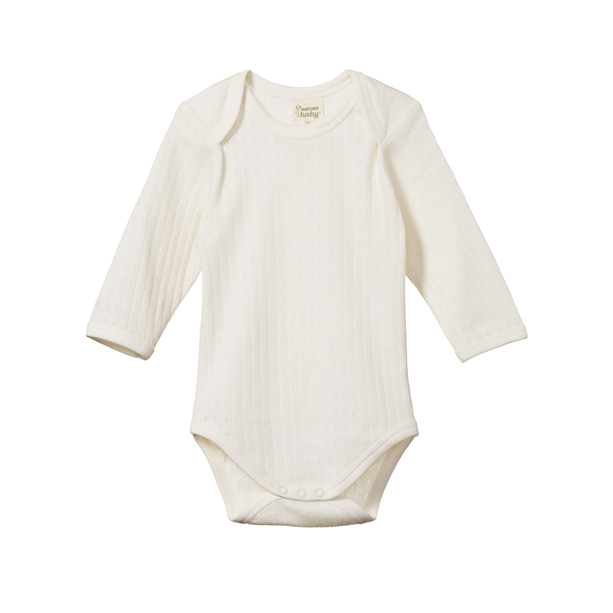 Nature Baby Long Sleeve Bodysuit - Natural