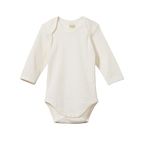 Long Sleeve Bodysuit Pointelle - Natural