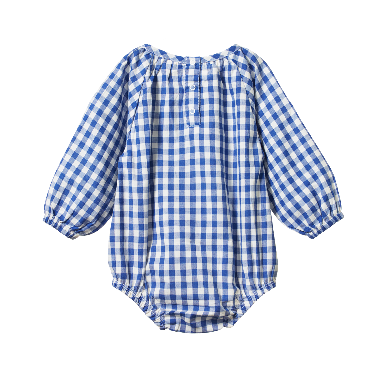 Nature Baby Meadow Bodysuit Gingham - Isle Blue Check