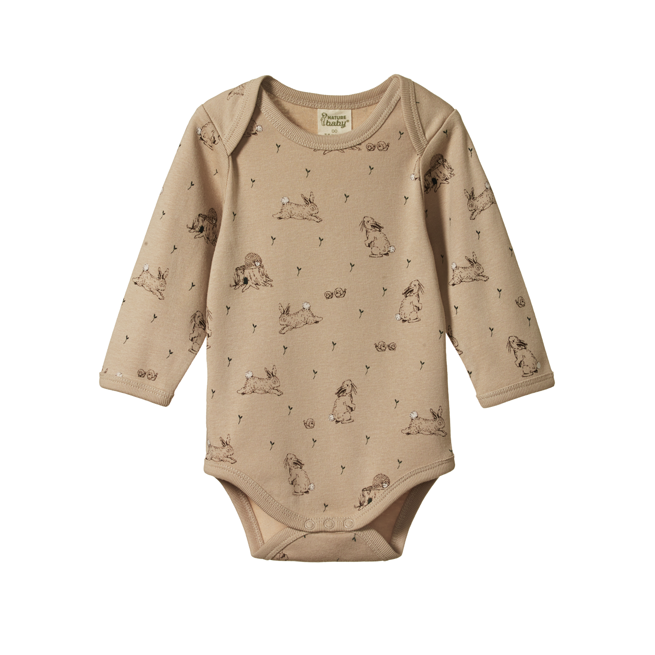 Nature Baby Long Sleeve Bodysuit - Forest Friends Print