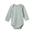 Nature Baby Long Sleeve Bodysuit - Mineral Sailor Stripe