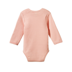 Nature Baby Long Sleeve Bodysuit - Peony Stripe